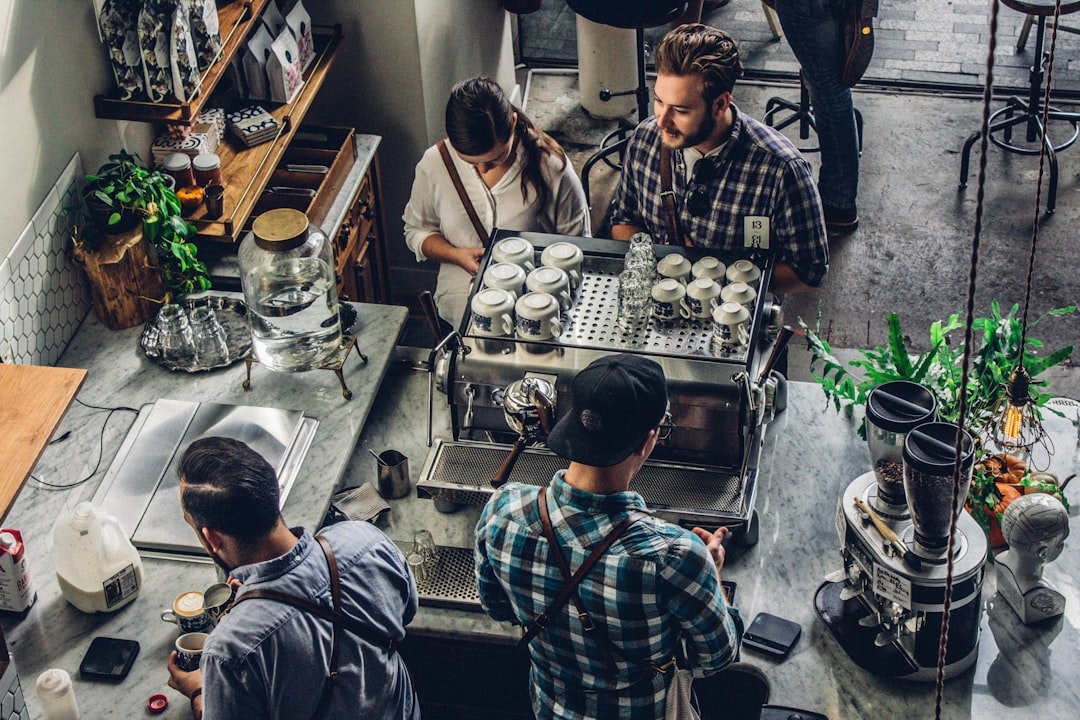 Barista preparing specialty coffee