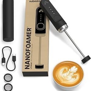 Subminimal NanoFoamer Milk Foamer - Rechargeable Handheld Foamer - Black